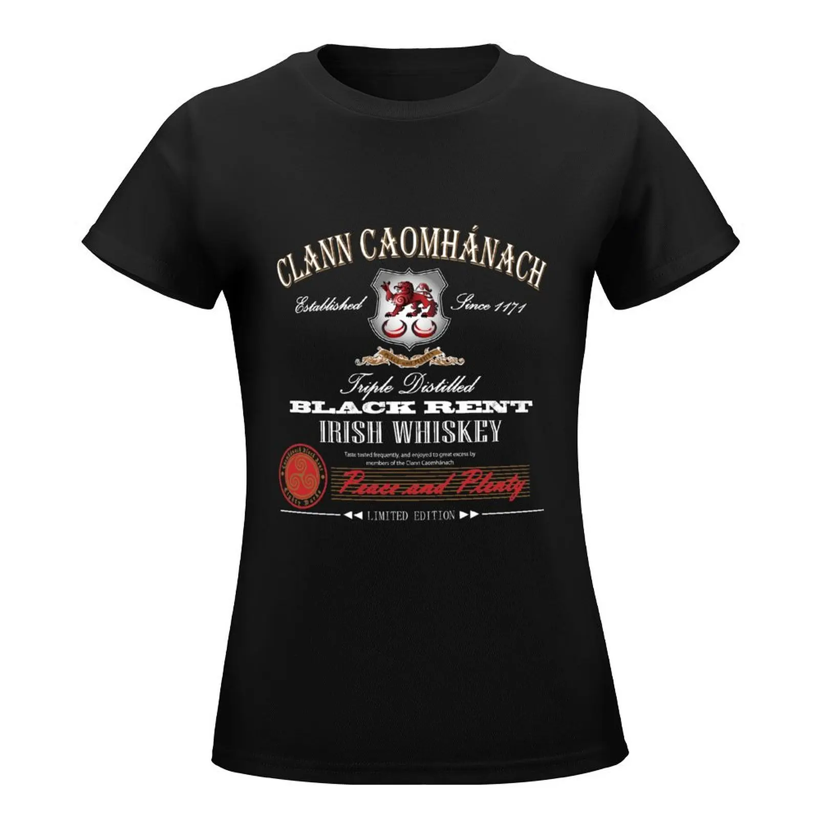 Kavanagh Clan Vintage Irish Whiskey T-Shirt Short sleeve tee lady clothes T-shirts for Women