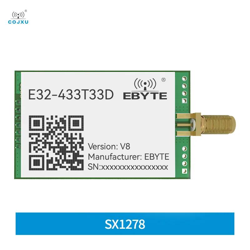 LoRa Spread Spectrum Module 433MHz COJXU E32-433T33D Long Disctance 16km 33dBm SMA-K Air-Wake up DIP UART Wireless Module