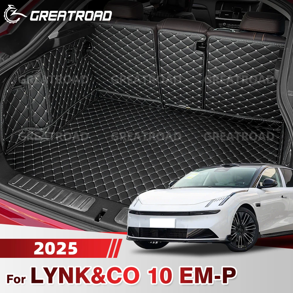 

GREATROAD Для LYNK&CO 10 EM-P 2025: Полный комплект защитных ковриков для багажника, вкладыш для грузового отсека, аксессуары для интерьера автомобиля