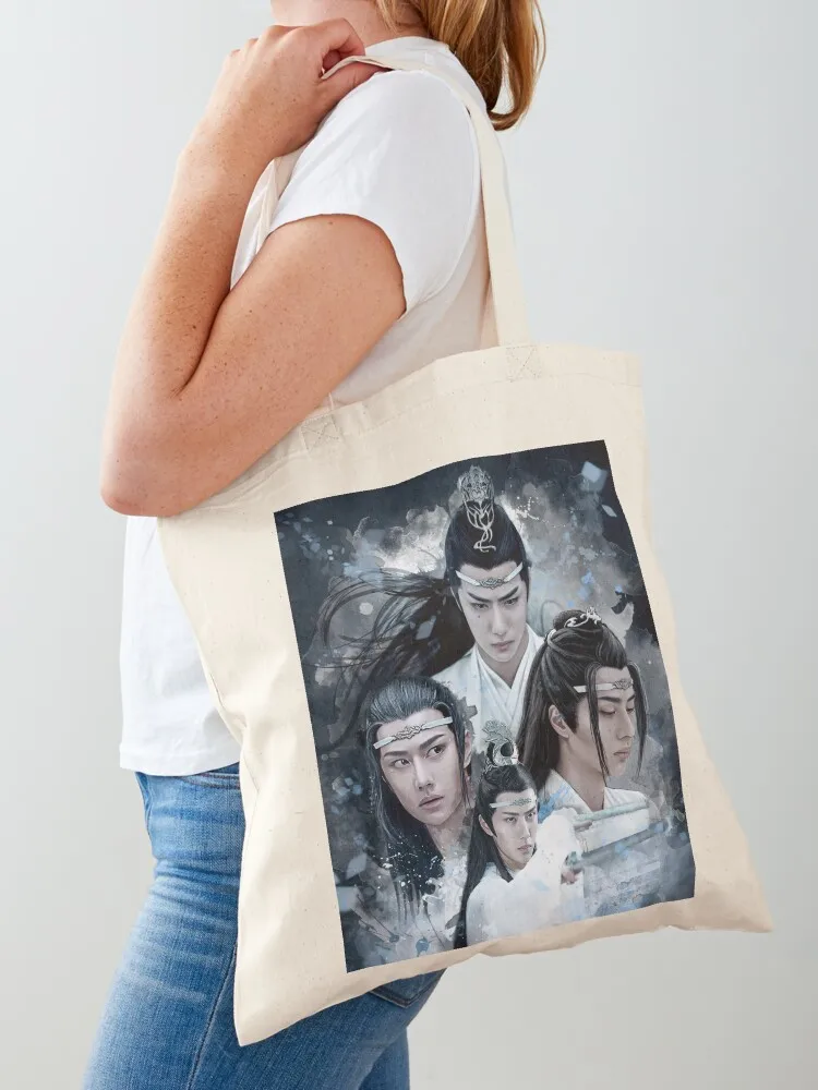 

The Untamed. Lan Wangji Tote Bag Women's shopping bag hand bags custom fabric bag Women's handbag