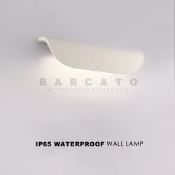 Lámpara LED de pared IP65 resistente al agua, luz de cemento gris para jardín, pasillo, hogar, apliques de atmósfera Industrial