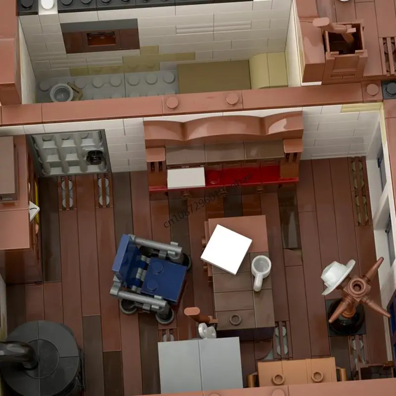 2355PCS City Hot Selling Street View Moc Wild West Detective Agency model creatieve ideeën Kind Speelgoed Montage Puzzel verjaardagscadeau