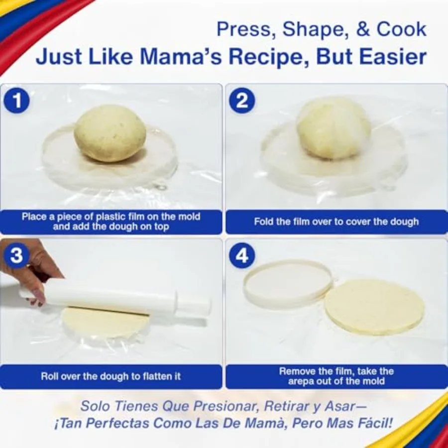 Molde para Arepas with Gift Box 3 Sizes 5.9