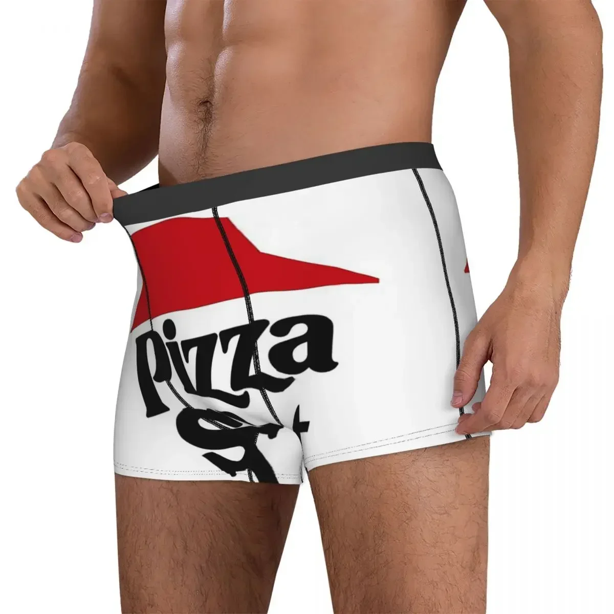 Boxer Underpants Shorts Pizza Panties Men's Breathable Underwear for Homme Man Boyfriend Gift