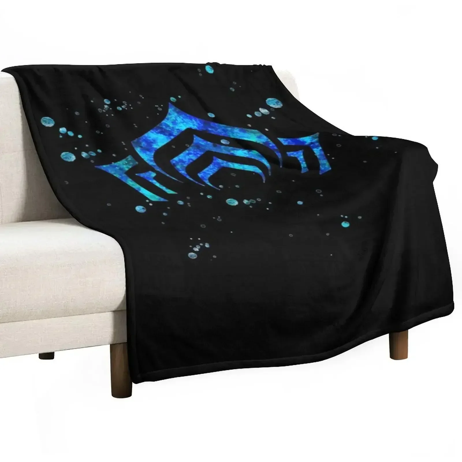 Warframe Logo Watercolor Classic Throw Blanket Summer Beddings Thermal halloween Sofa Quilt Blankets