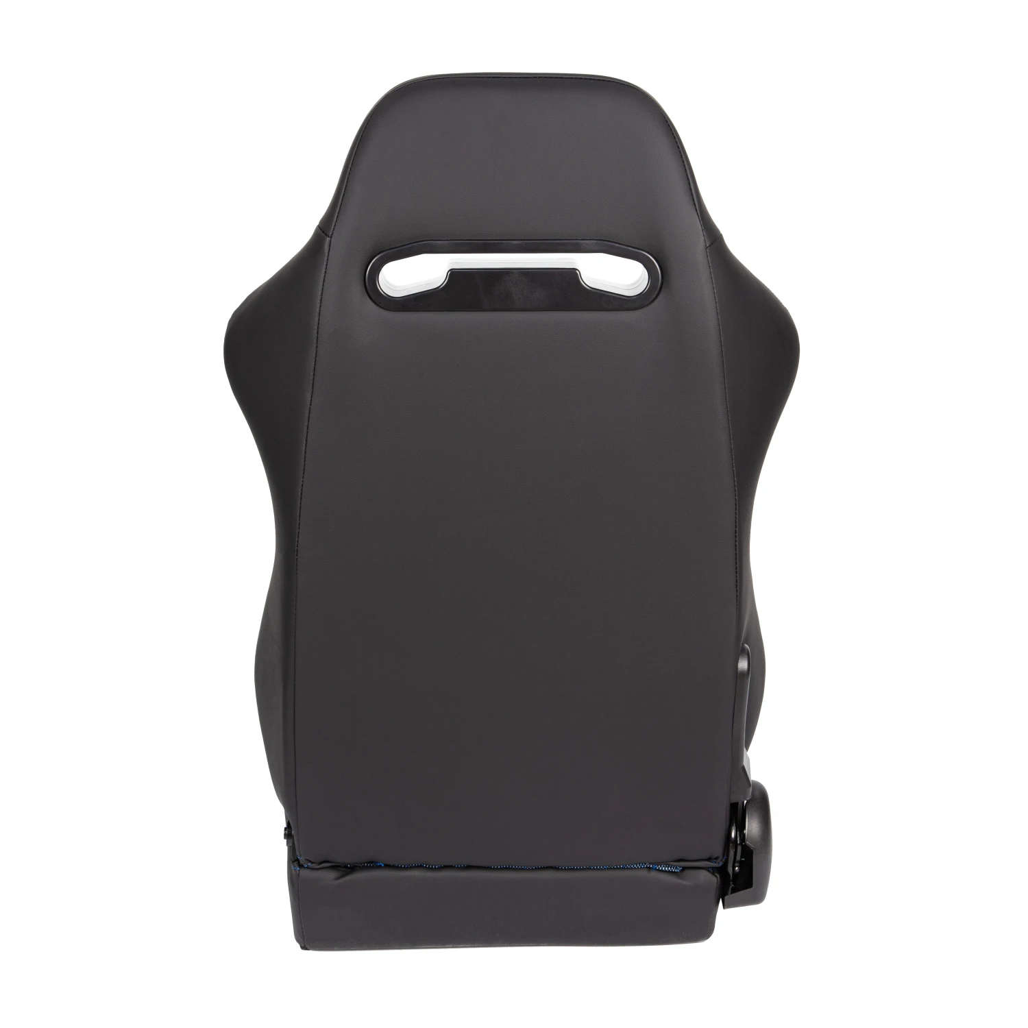 1035D 2PCS US Stock General Purpose PVC Leather with Blue Shiny Breathable Mesh Car Racing Seat