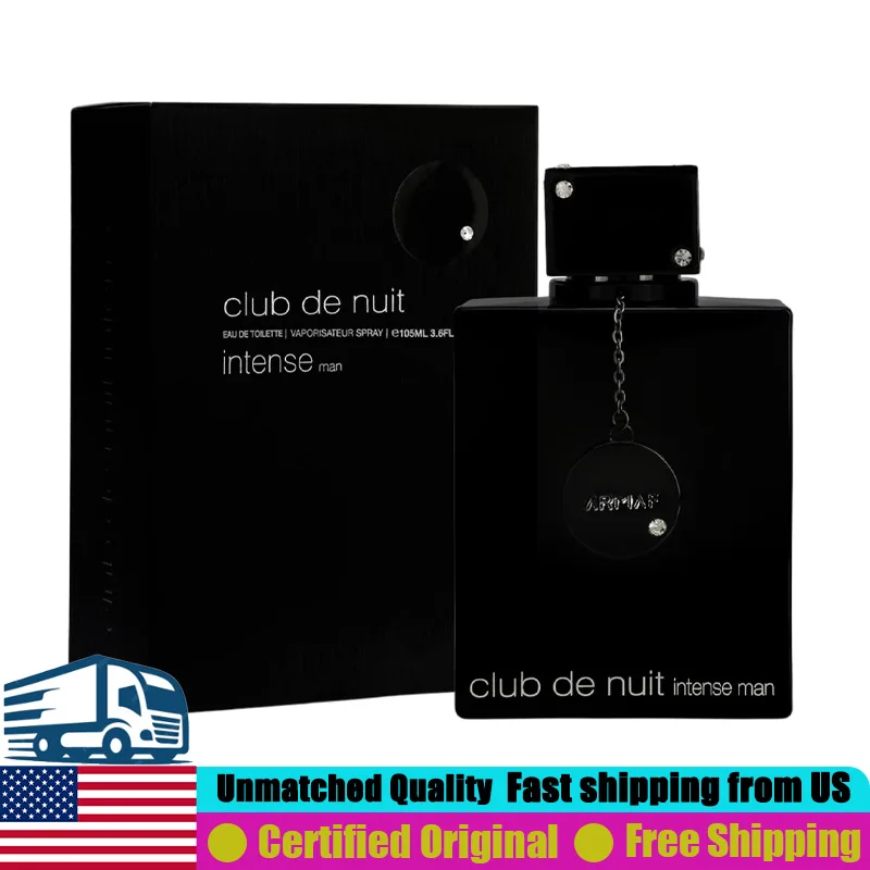 Armaf Club de Nuit Intense Man Eau de Parfum Spray 105ML Premium Arabian Perfumes 3.6 Oz Lasting Aromatic Fruity Cologne for Men