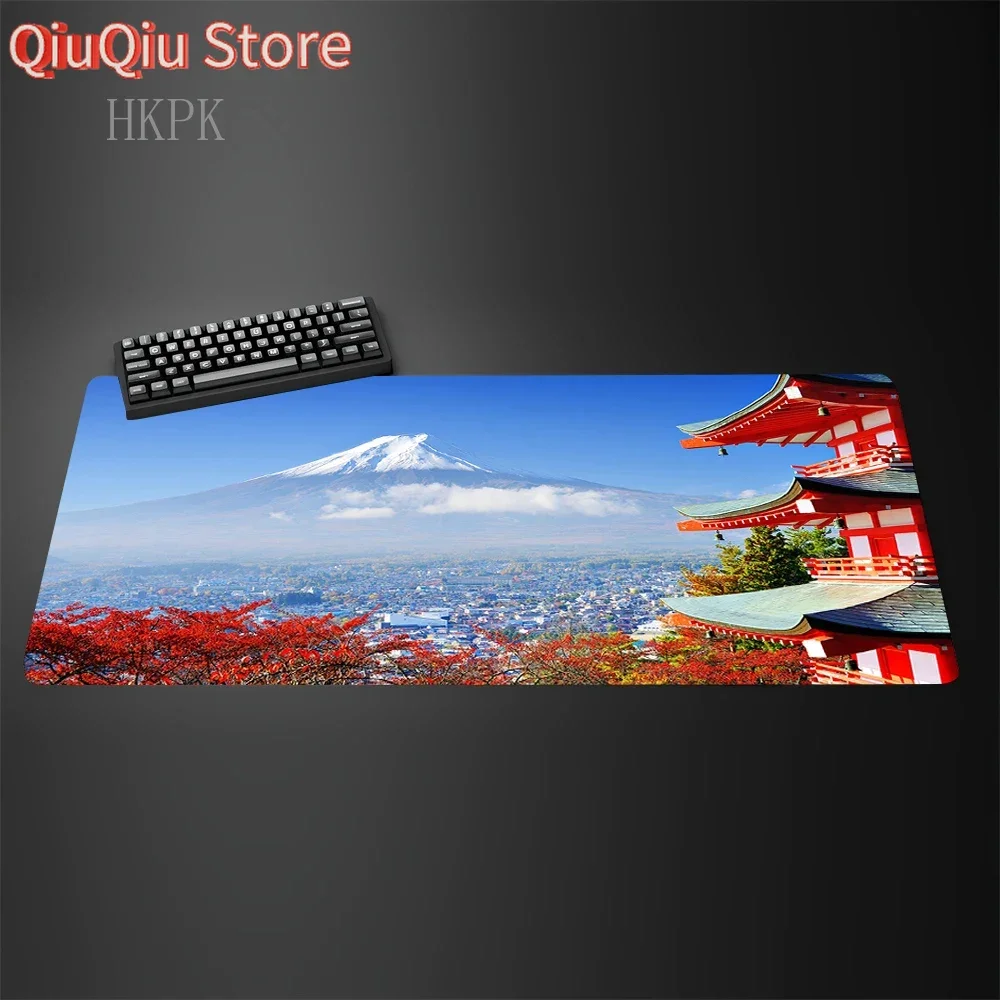 

Landscape Cherry Blossom Pattern Mouse Pad Gaming Mats Rubber Non-slip Desk Mat Xxl Pc Accessories Keypad Mousepad Suitable Mats