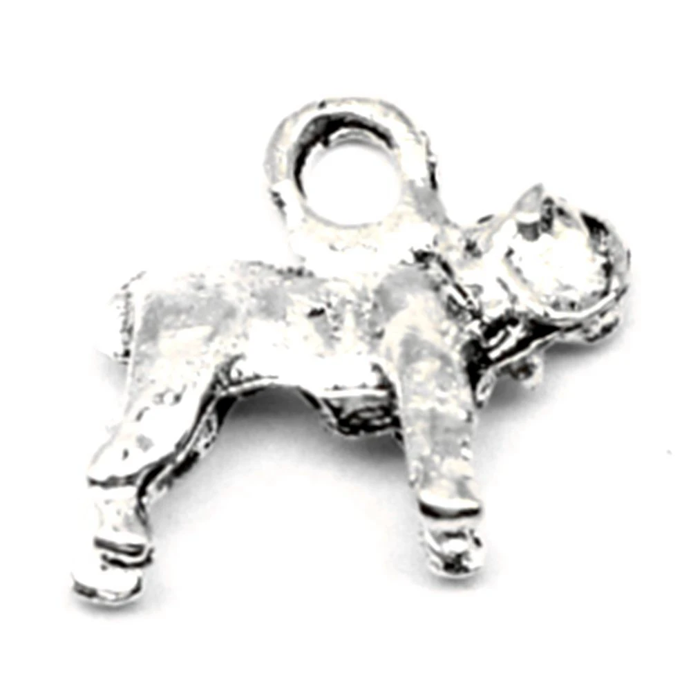 100pcs Wholesale Jewelry Lots Dog Charms Pendant Supplies For Jewelry Materials 13x15mm