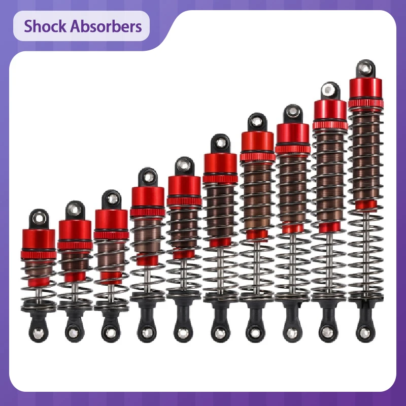 

4 Adjustable Hydraulic Shock Absorbers, Diameter 52mm-120mm, Suitable For Rc Off-Road Vehicles With A 1/10 Ratio
