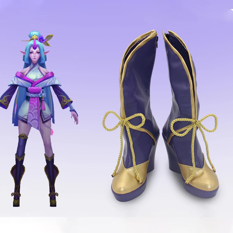 

LOL Star Guardian Soraka Cosplay Shoes Boots Halloween Costume Accessories