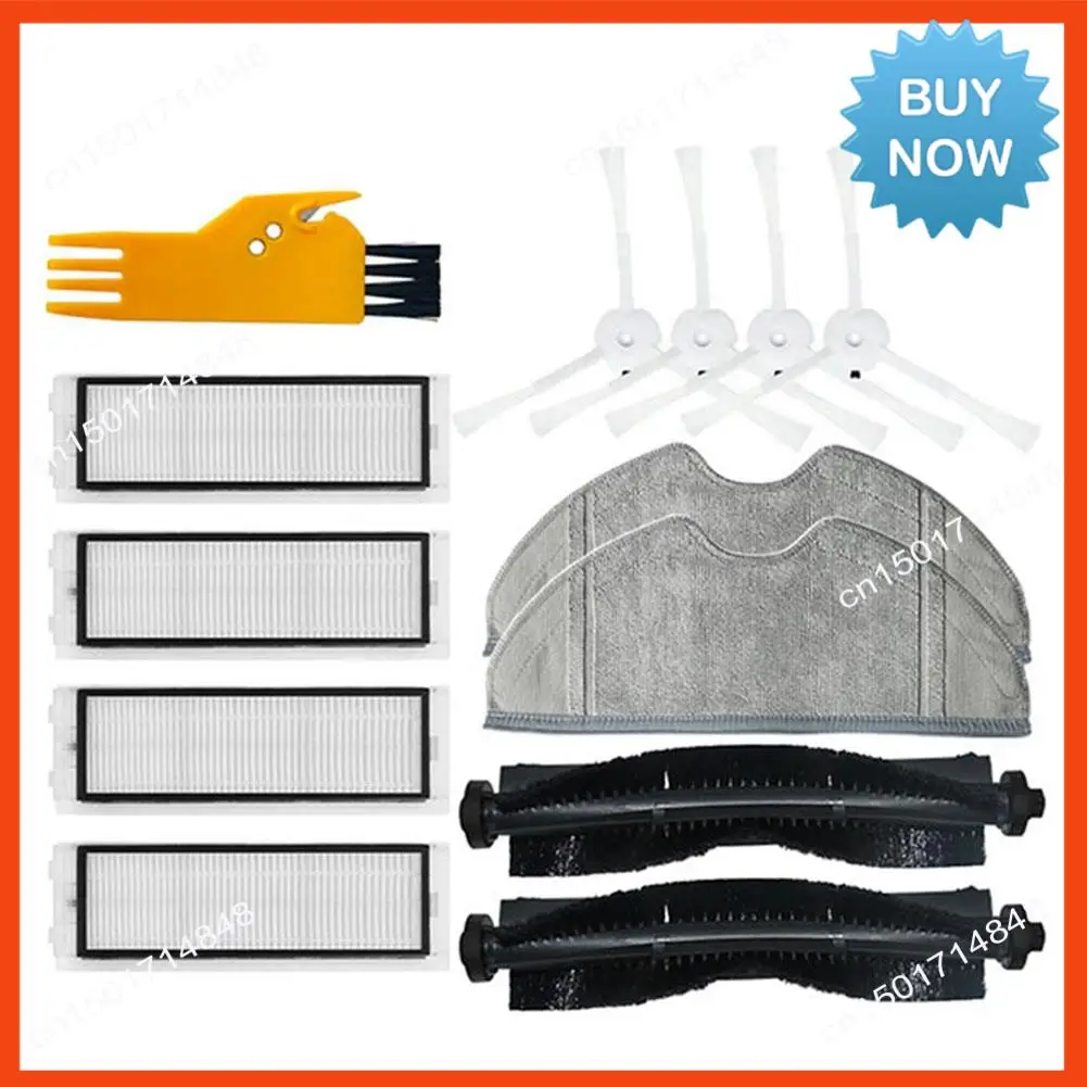 BISM filtro de Cepillo Lateral principal y paño de mopa accesorios de repuesto para Aspiradora Robótica Qihoo 360 S5 S7 S7 Pro