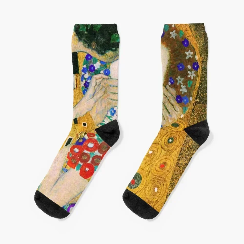 The Kiss by Gustav Klimt Socks Heating sock fashionable Running christmas gift Men Socks Luxury Brand Women's