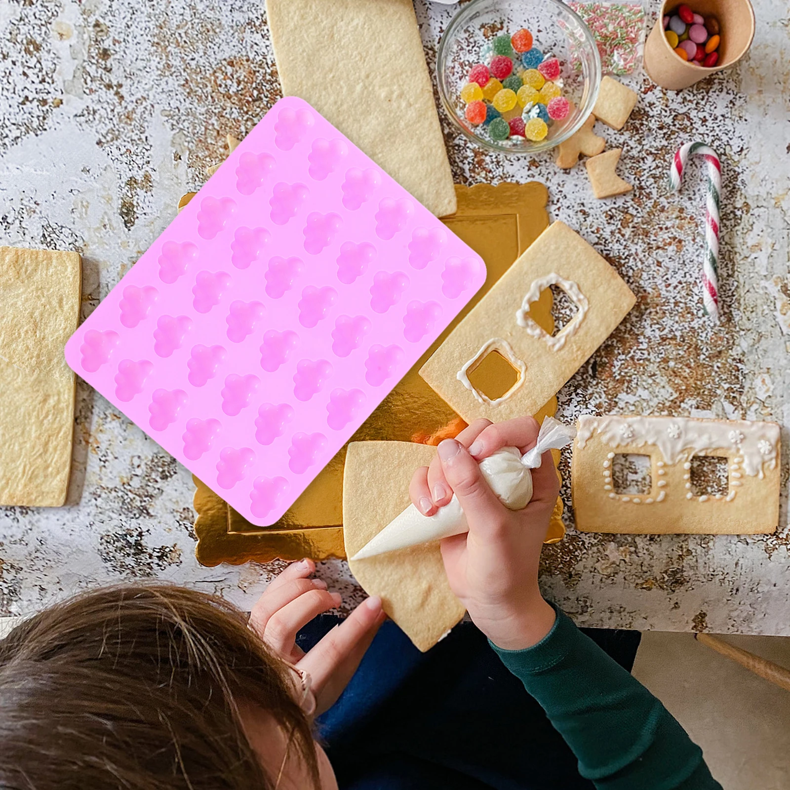 

2Pcs Silicone Cloud Mold Chocolate Candy Fondant Baking Tool DIY Chocolate Mold Non-Stick Baking Supplies Fondant Molds