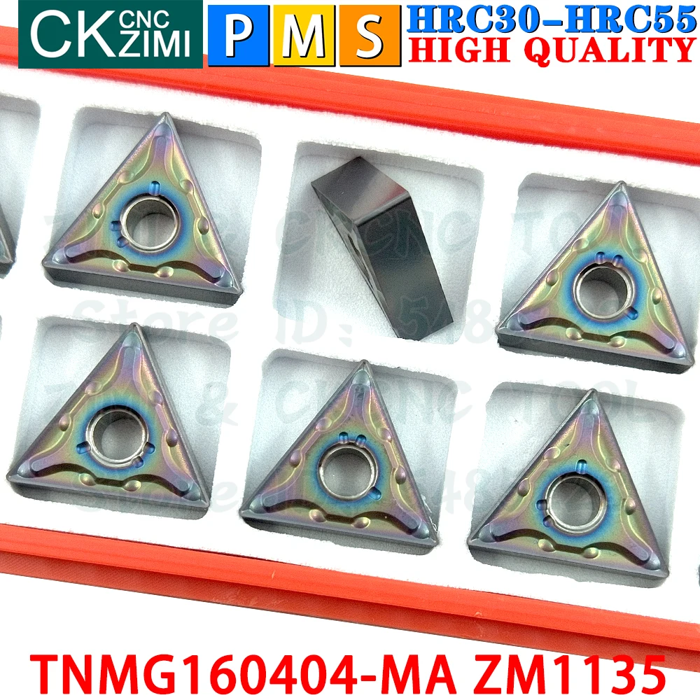 TNMG160404-MA ZM1135 TNMG 160404 MA ZM1135 إدراجات كربيد خارجية أدوات إدراج تحول TNMG CNC مخرطة معدنية ميكانيكية أدوات قطع تحول