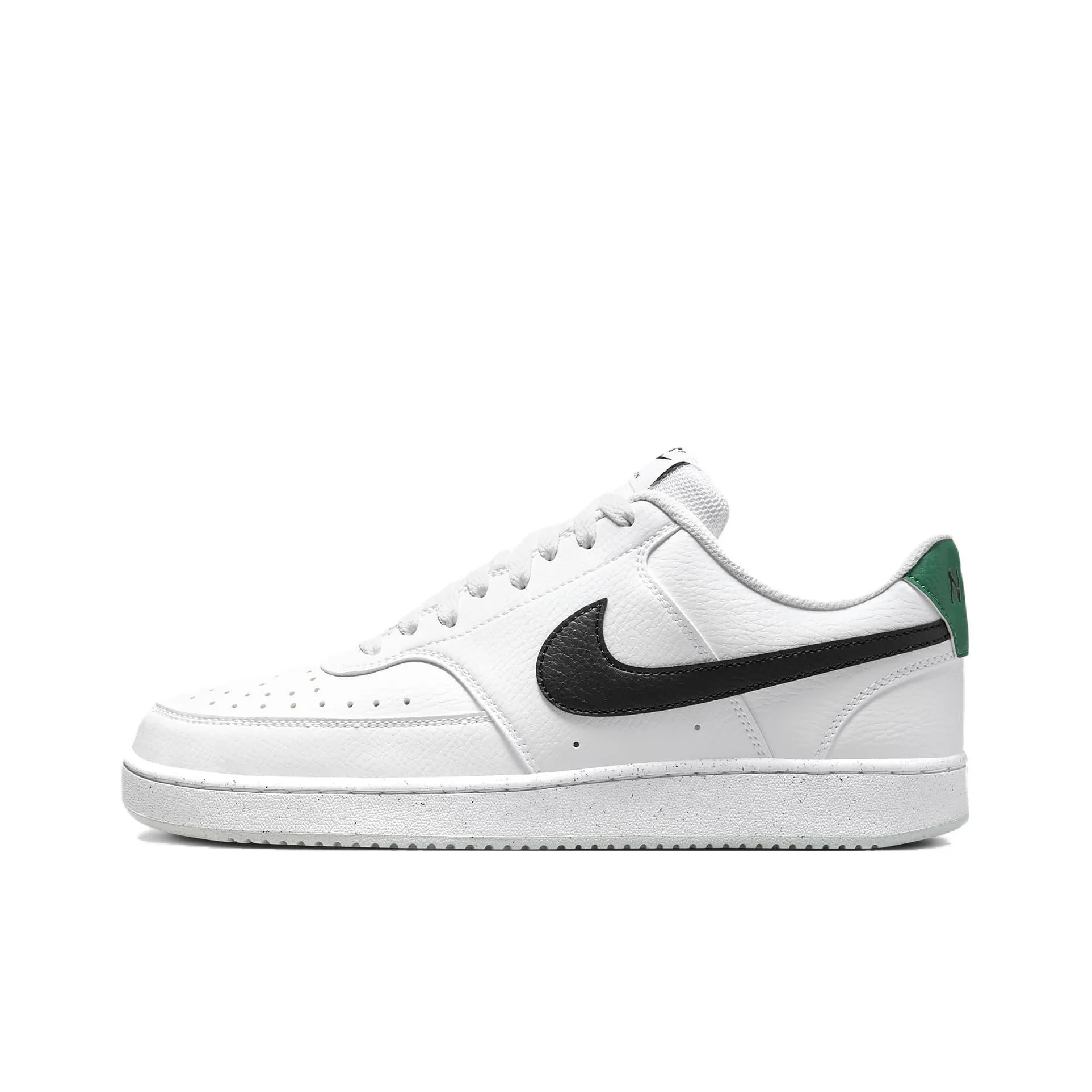Nike Court Vision 1 Low Synthetic Leather Breathable Low top Skateboard Shoes Men's White Green DH2987-110