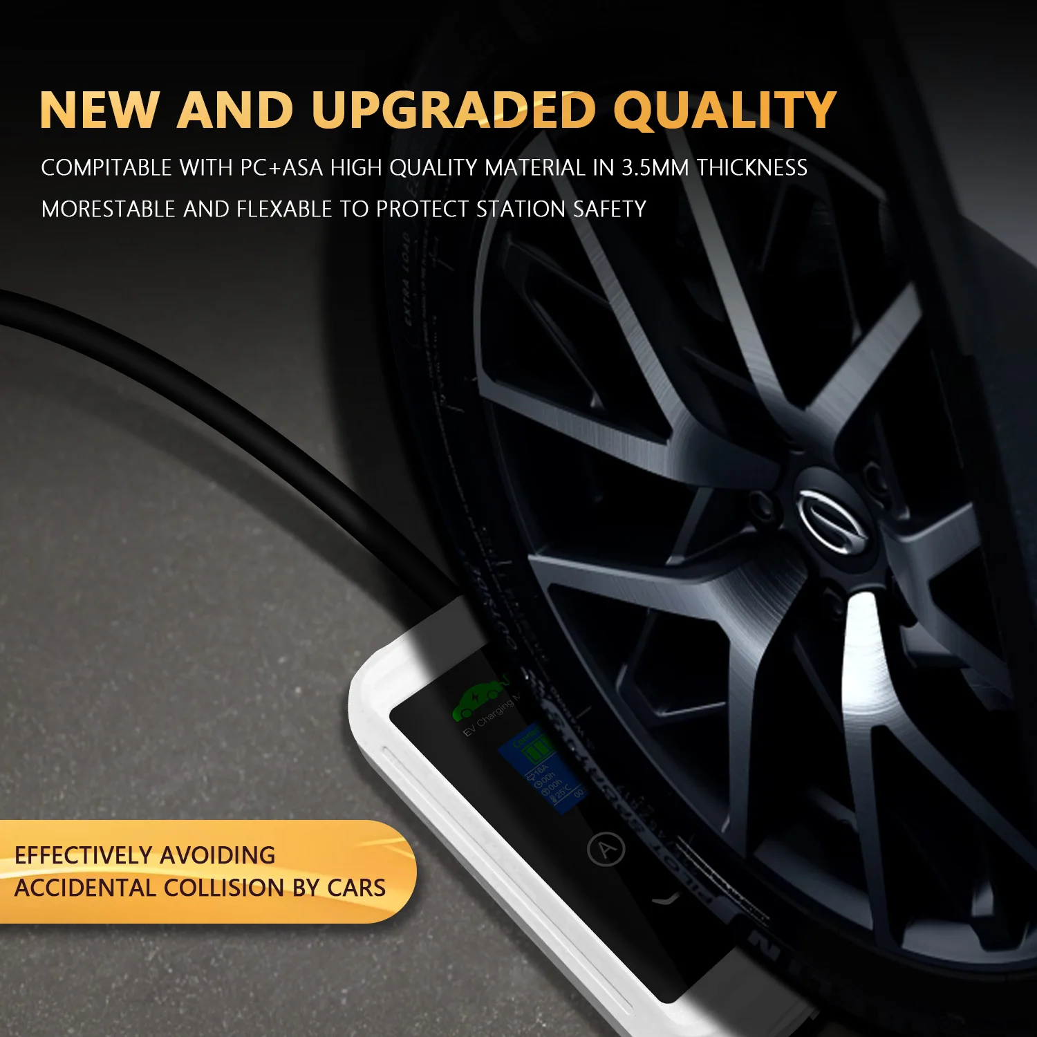 شاحن سيارات كهربائية محمول 3.6KW 16A 1Phase Type2 Plug Type1 صندوق شحن 3.5 متر كابل ضبط التيار لمحطة شحن السيارة الكهربائية #5