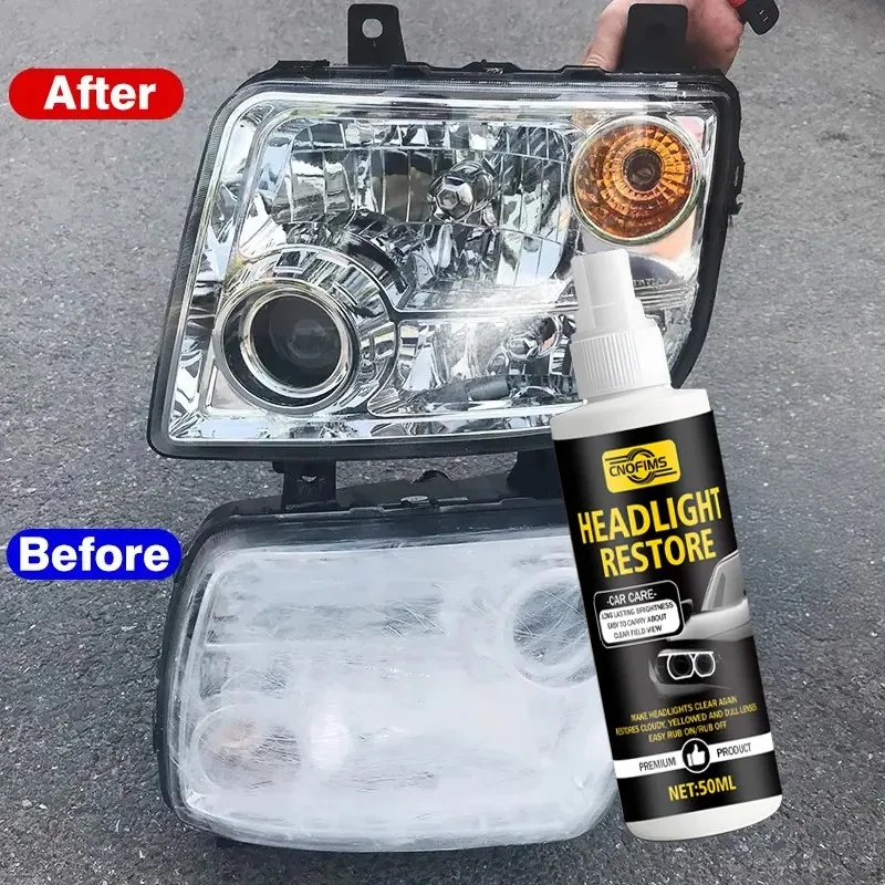 Headlight Restoration Kit for Yellowing Removal Oxidation Repair and Lens Clarity Renewal