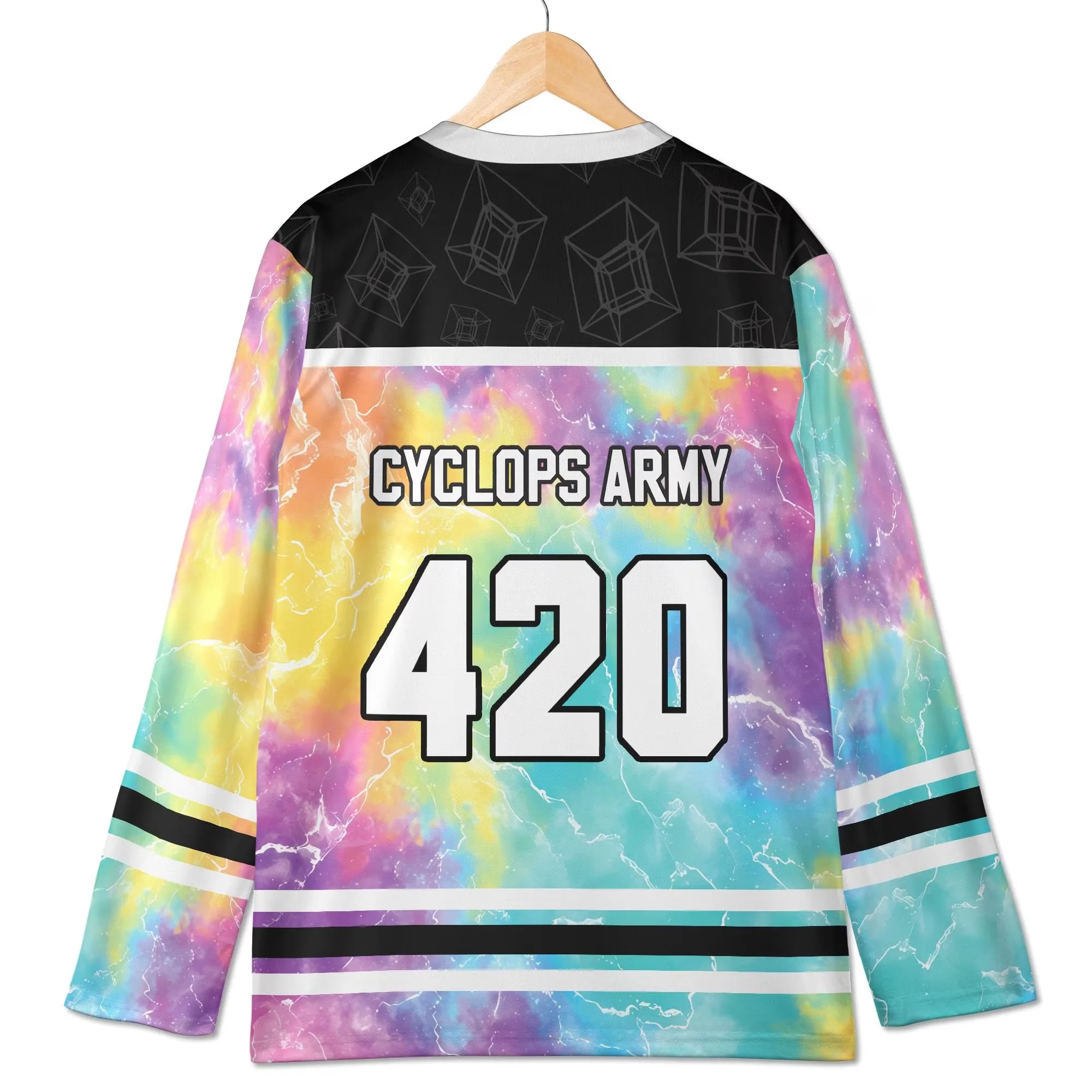 Spring Summer Men's Long-Sleeved Top Subtronics Rave Jersey Cyclop Hockey Shirt Bold Festival Outfit Athleisure Quick-drying Top