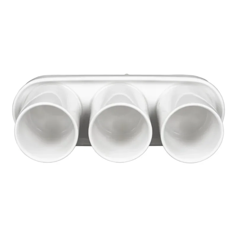 Mainstays White Ceramic 11in x 3.75in x 4in Herb Plant Planter