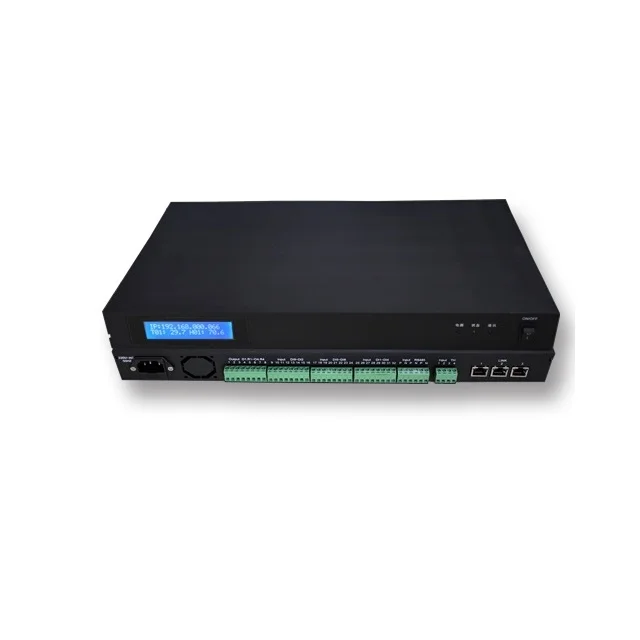 Pemantauan Data Center TCP/IP, Suhu, Kelembapan, Kebocoran Air, Asap pada Server Host