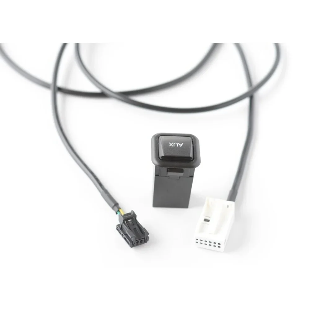 Stereo Adaptor Wire Car AUX IN Socket For In-car Entertainment Injection-molded Craftsmanship Clear Signal Transmission