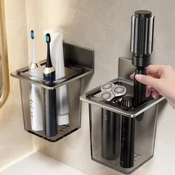 1PC Toothbrush Toothpaste Comb Storage Rack Bathroom Washbasin Toilet  Hole Free Shaver Storage Rack