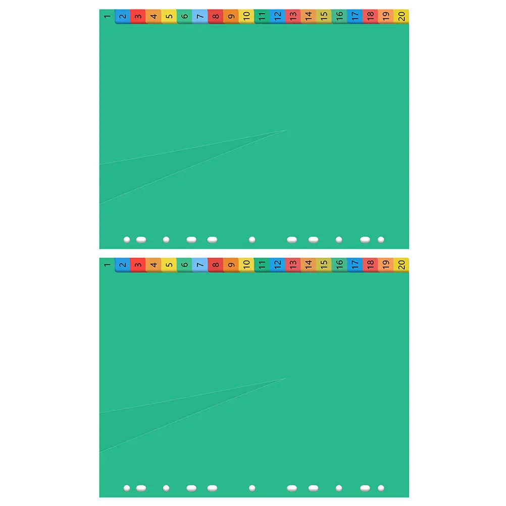 40Pcs Premium Plastic Index Dividers Colored Tab Dividers for Binder Notepad Reports and Presentations Binder Tabs