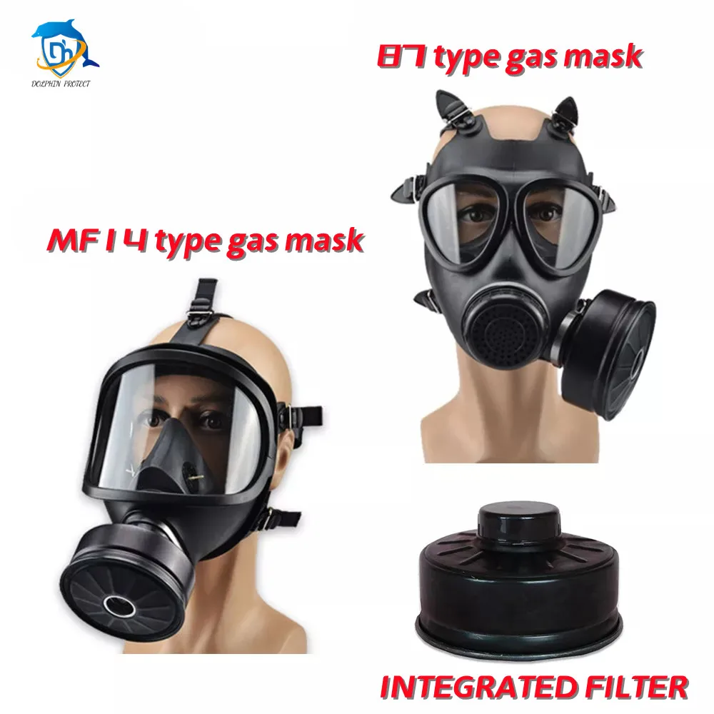 MF14 type 87 type gas mask irritating chemical dust-proof anti-pollution full-face gas mask anti-radiation mask dust-proof