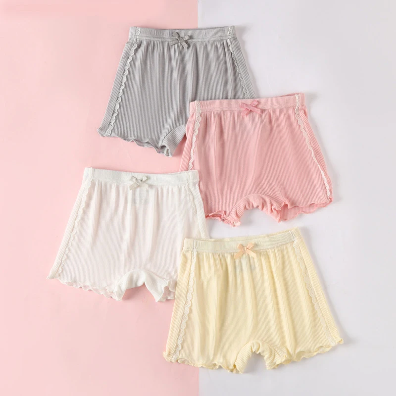 Girls' Safety Shorts to Prevent Exposure, Summer Thin Version, Baby and Children's Protective Shorts and Underwear Two-in-One, O