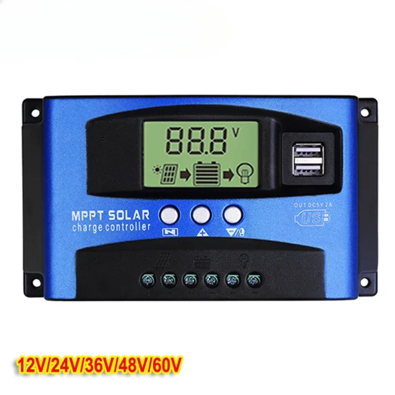 Solar Charge Controller 12V 24V 36V 48V 60V 30A 40A 50A 60A  100A  Solar Regulator  light charger controller