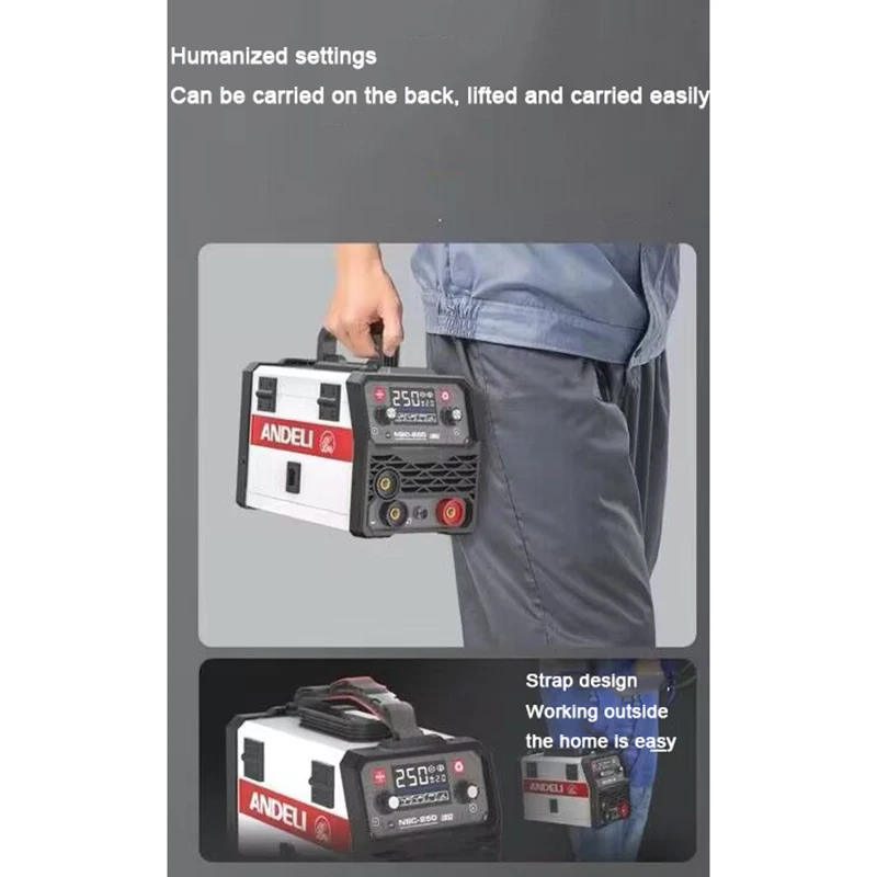 Inverter Capacity Welder 220V Welding Machine Mini Semi-Automatic Welding Machine Gas Free Flux Core Wire