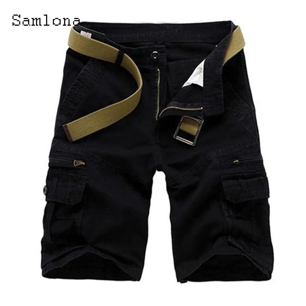 

2023 Stylish simplicity Men Fashion Basic Shorts Plus Size Men Knee-Length Bottom Latest Summer Casual Retro Stand Pocket Shorts