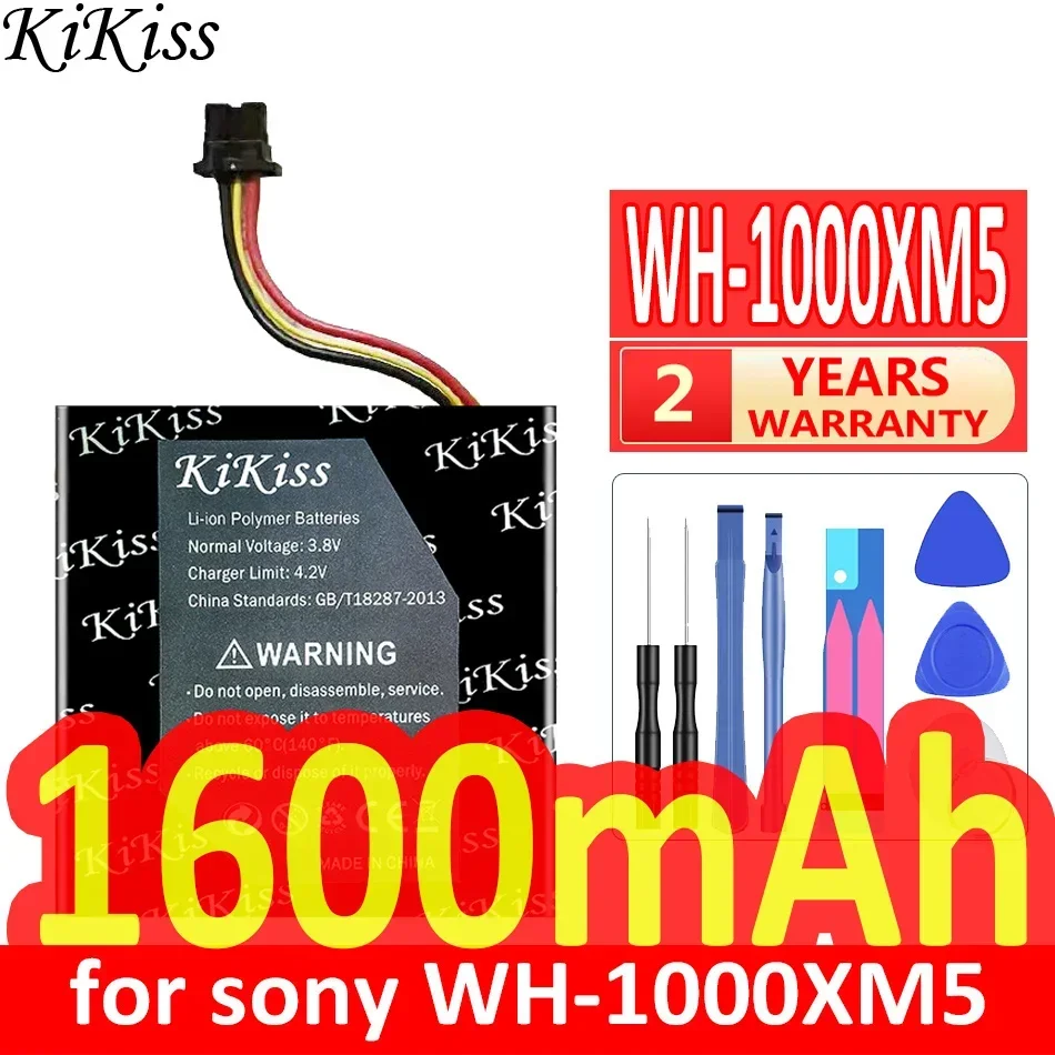 KiKiss Battery 1600mAh for sony WH-1000XM5 Bluetooth headphone 723741