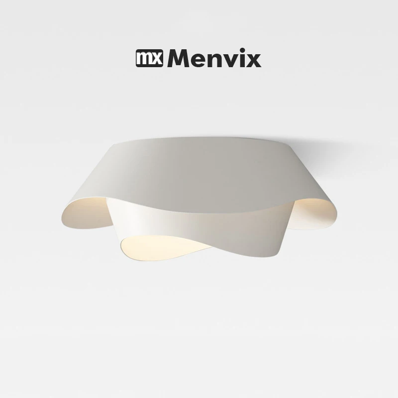 

Menvix Modern and Simple Nordic Art Creativity Milk White Book Room Bedroom Ceiling Light Household Restaurant Pendant Light
