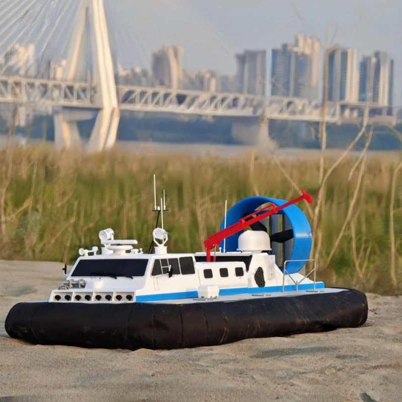 Hovercraft anfibio con control remoto de 2,4G, modelo de simulación anfibia RC Hovercraft, barco accionado por viento, modelo de aerodeslizador, barco