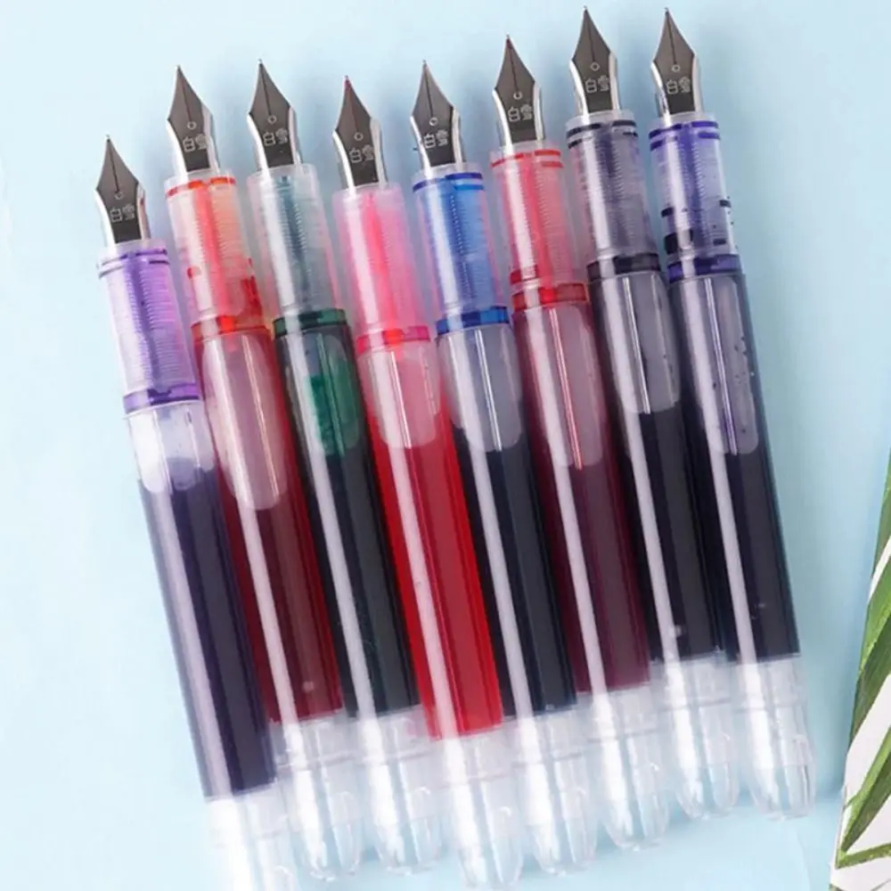Fountain Pen Large capacity fashion classic Transparent Color ink Stationery