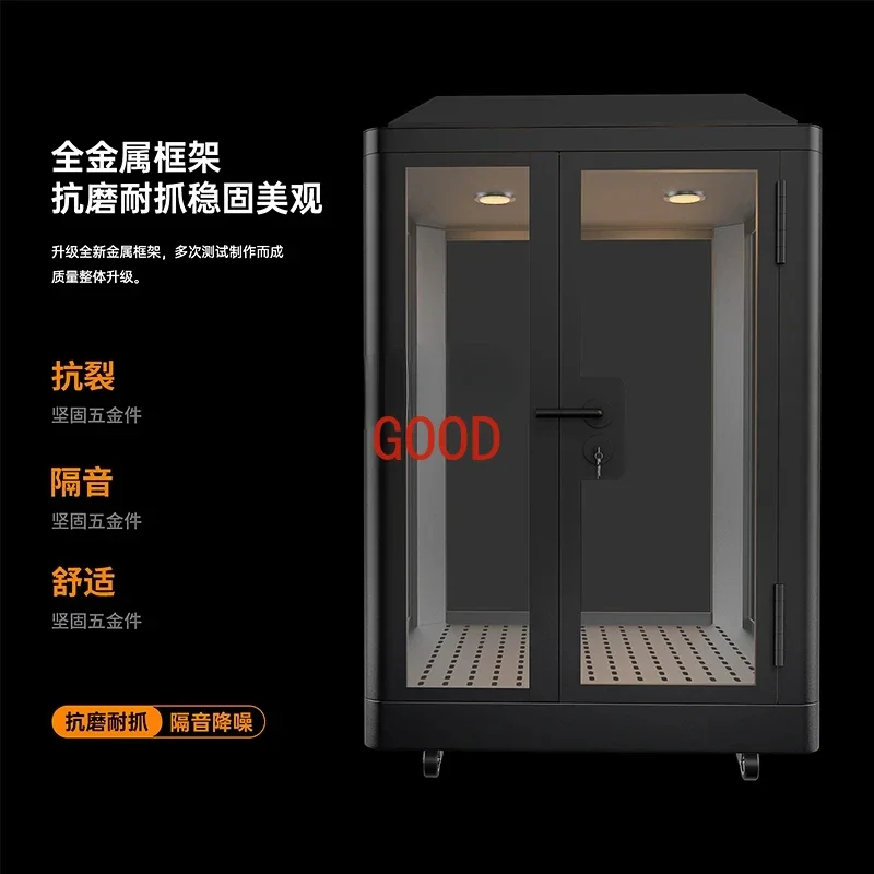 Pet Soundproof Room Kennel Mini Household Soundproof Box Cat Room Mobile Mute Display Cabinet Soundproof Warehouse
