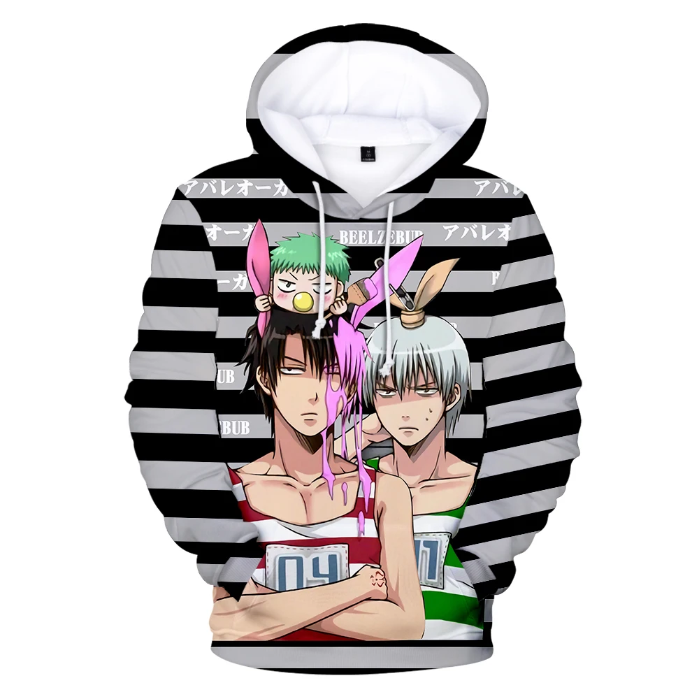 

Japanese Anime Beelzebub Manga Beruzebabu Hoodie 3D Long Sleeve Woman Man Sweatshirt Casual Style Clothes