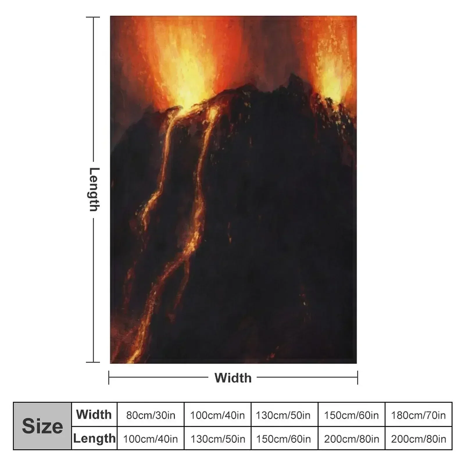 Volcano Throw Blanket Moving Hair decorative Giant Sofa valentine gift ideas Hairys Blankets