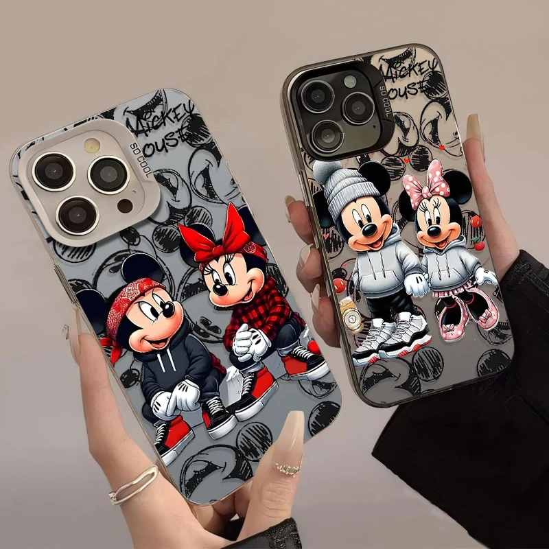 Disney Mickey Minnie Phone Case for Oppo Reno14 Reno13 Reno12 Reno11 Reno10 Reno8 Reno7 Reno6 Reno5 Z F T Pro Plus 4G 5G Cover
