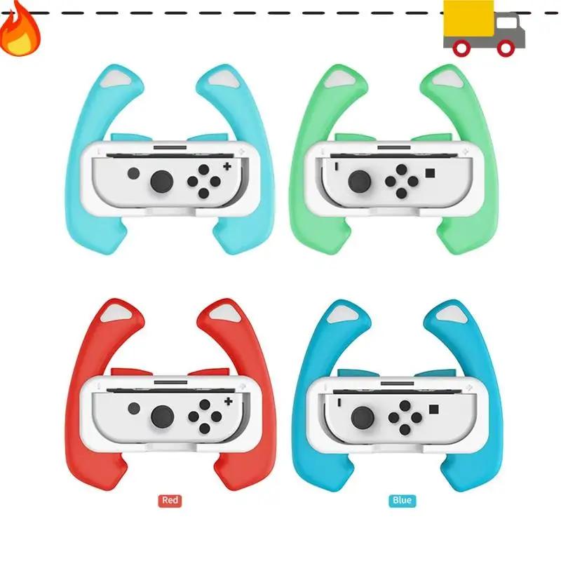 Left And Right Handle 2Pcs/Set Steering Wheel Grip Fit For Switch OLED Small Handle Set A