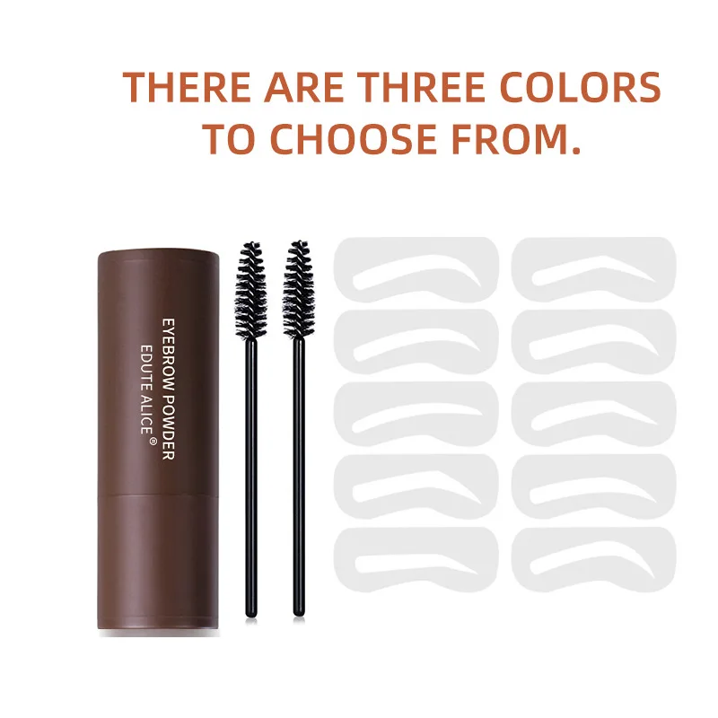 Picture 5: Eyebrow Stamp Powder Kit, Brow Shaping Makeup Tool with Eyebrow Stencil for Quick Eyebrow Grooming