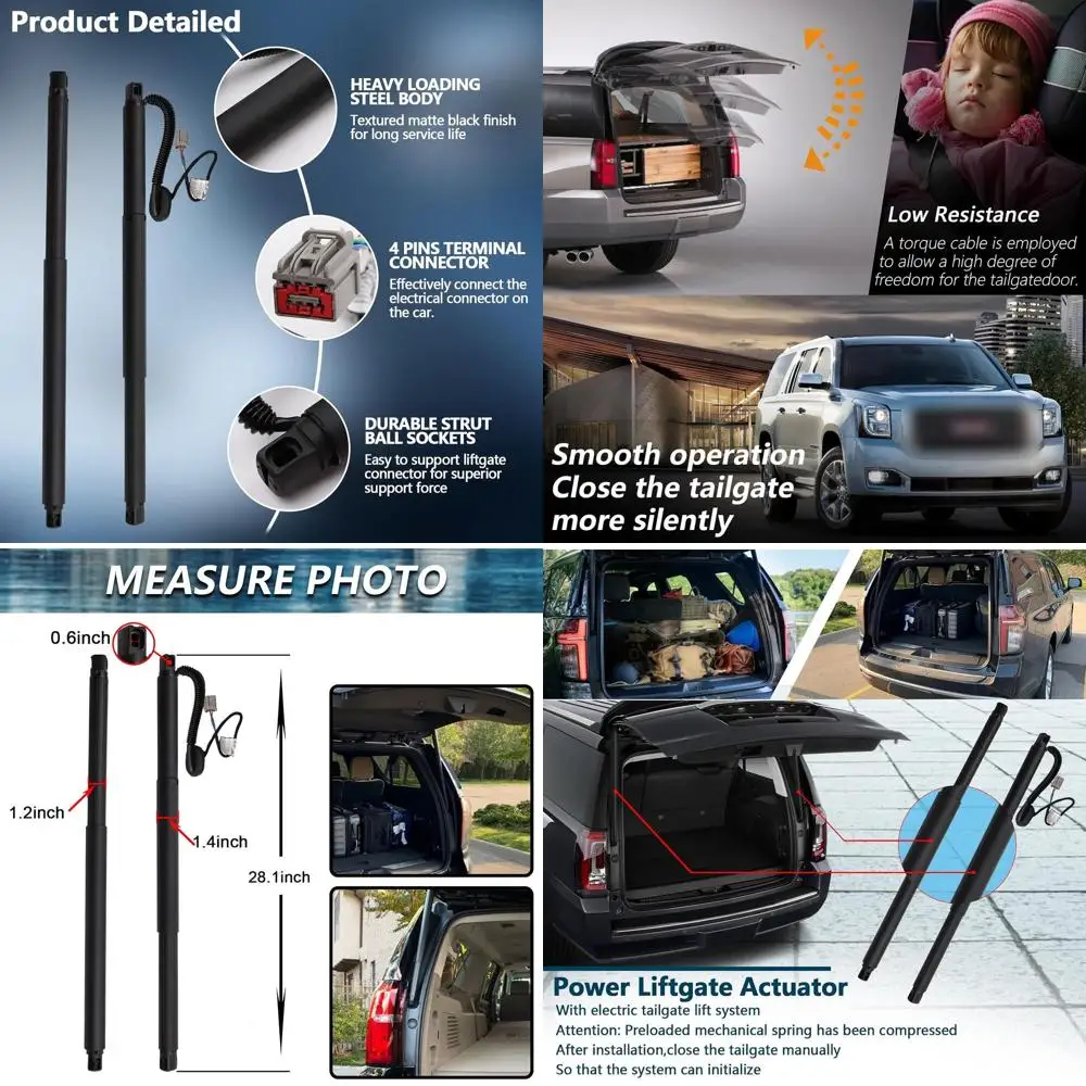 

2015-2020 Suburban Tahoe ESV Yukon XL Rear Power Shocks & Liftgate Actuator Replacement for 84306929, 84183515