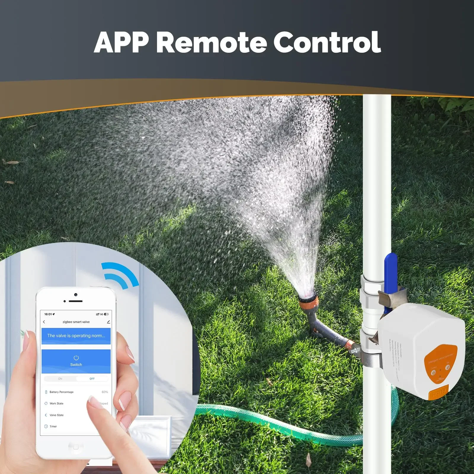 MOES Tuya ZigBee البطارية الذكية وحدة تحكم صمام الغاز المائي التلقائي انخفاض استهلاك الطاقة التحكم الصوتي مع Alexa Google Home #3