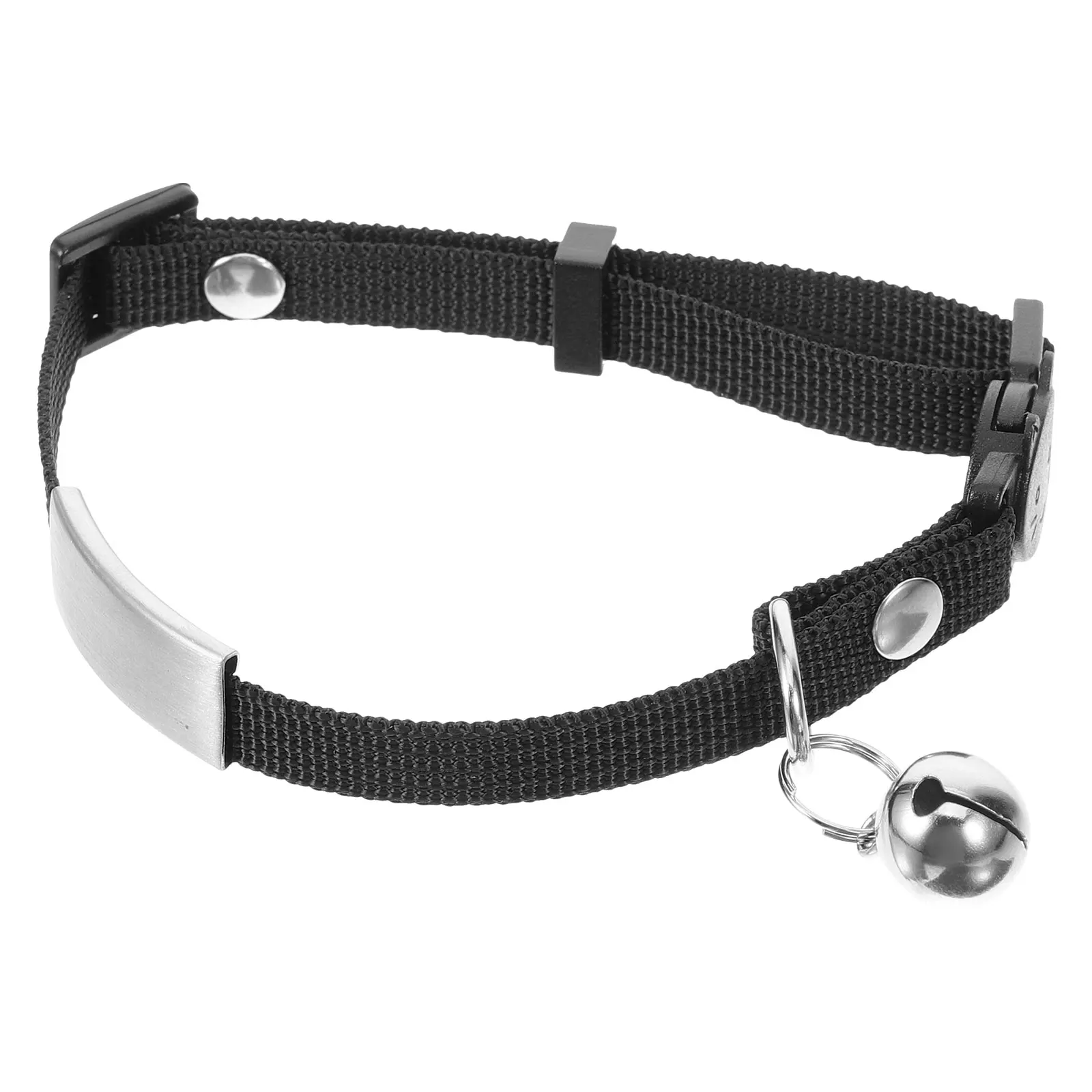 

Anti Lost Cat Collar Adjustable Kitten Collars Pet Accessory Bell Outdoor Dog Small Puppies Safety Buckle Polyester Name Tag