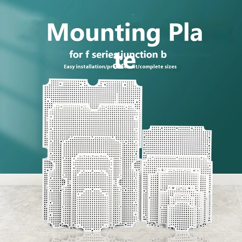 Tablero Base para caja de conexiones eléctrica impermeable serie F, placa de montaje de una pieza para caja de interruptor de distribución, plástico ABS