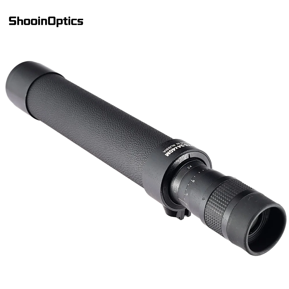 RU 8-24x40 Zoom Monocular Telescope Retractable Metal Body High Power Optical Spyglass For Travel Hiking