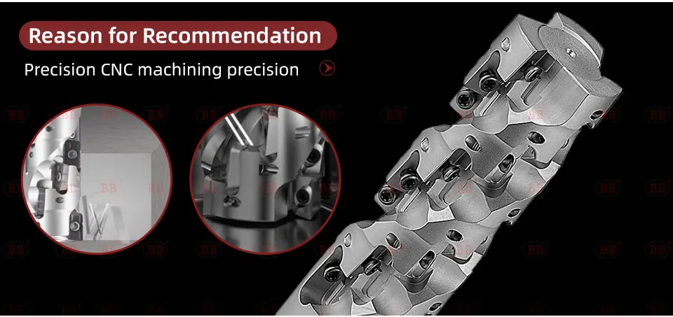 BB 300R 400R Shell Mill CNC Mais Fräser Wendeschneidplattenmühle Schulterfräsen Seitenschruppen Ananas Schneiden APMT1135 Einsatz – Detail 6