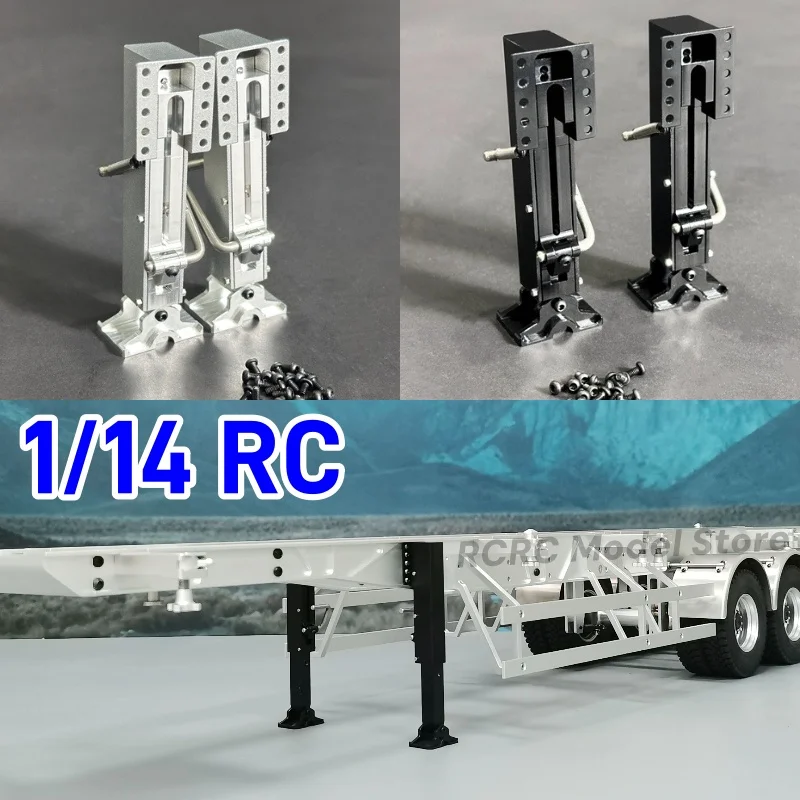 RC Truck Supporting Leg For Tamiya Semi Trailer 40 Foot Container 1 14 RC Arocs FH16 770S TGX Tractor Truck Parts Accessories